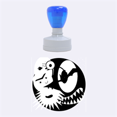 Halloween Monsters Rubber Round Stamps (medium) by Valentinaart