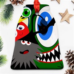 Halloween Monsters Ornament (bell)  by Valentinaart