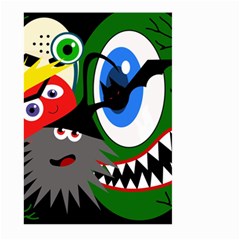 Halloween Monsters Large Garden Flag (two Sides) by Valentinaart