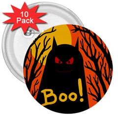 Halloween Monster 3  Buttons (10 Pack)  by Valentinaart