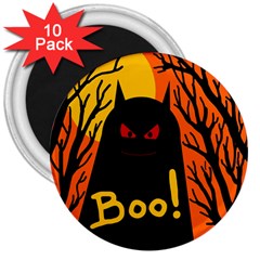 Halloween Monster 3  Magnets (10 Pack)  by Valentinaart