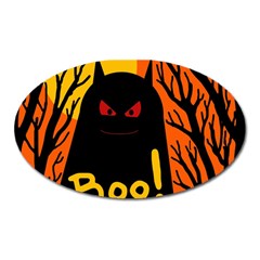 Halloween Monster Oval Magnet by Valentinaart