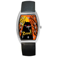 Halloween Monster Barrel Style Metal Watch by Valentinaart