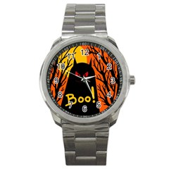 Halloween Monster Sport Metal Watch by Valentinaart