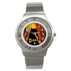 Halloween Monster Stainless Steel Watch by Valentinaart