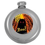 Halloween monster Round Hip Flask (5 oz) Front