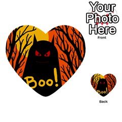 Halloween Monster Multi-purpose Cards (heart)  by Valentinaart