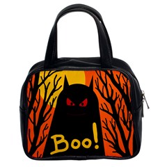 Halloween Monster Classic Handbags (2 Sides) by Valentinaart