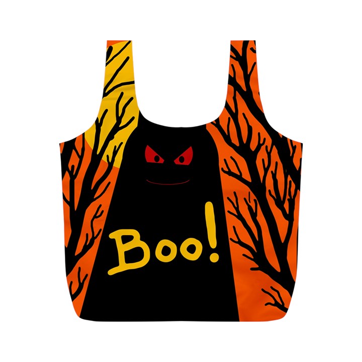 Halloween monster Full Print Recycle Bags (M) 