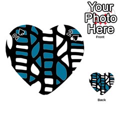 Blue decor Playing Cards 54 (Heart) 