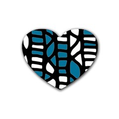 Blue decor Heart Coaster (4 pack) 