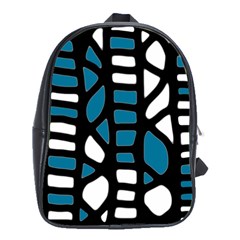 Blue decor School Bags(Large) 