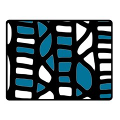 Blue decor Fleece Blanket (Small)