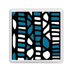 Blue decor Memory Card Reader (Square) 