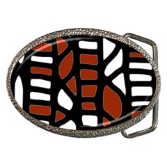 Red Decor Belt Buckles by Valentinaart