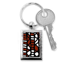 Red Decor Key Chains (rectangle)  by Valentinaart