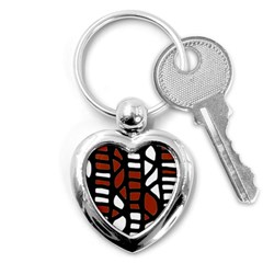 Red Decor Key Chains (heart)  by Valentinaart