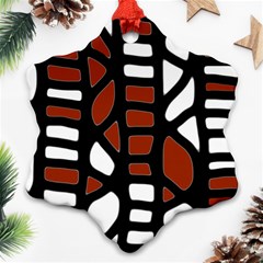 Red Decor Ornament (snowflake) 