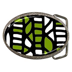 Green Decor Belt Buckles