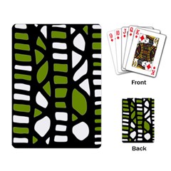 Green Decor Playing Card by Valentinaart