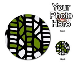 Green Decor Multi-purpose Cards (round)  by Valentinaart