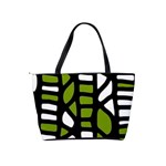 Green decor Shoulder Handbags Back