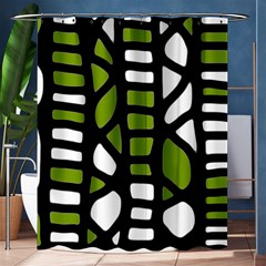 Green Decor Shower Curtain 60  X 72  (medium) 