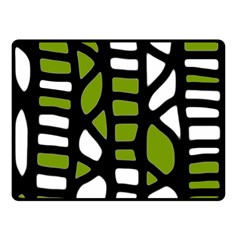 Green Decor Double Sided Fleece Blanket (small) 