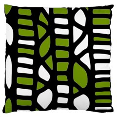 Green Decor Standard Flano Cushion Case (one Side) by Valentinaart