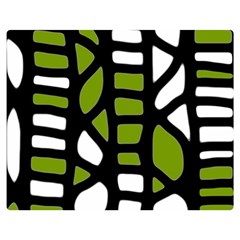 Green Decor Double Sided Flano Blanket (medium) 