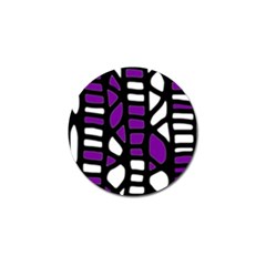 Purple Decor Golf Ball Marker by Valentinaart