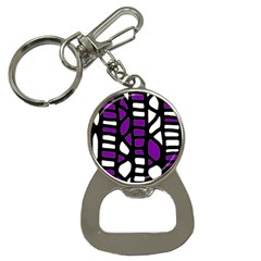 Purple Decor Bottle Opener Key Chains by Valentinaart