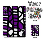 Purple decor Playing Cards 54 Designs  Front - Spade2