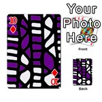 Purple decor Playing Cards 54 Designs  Front - Diamond10