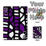 Purple decor Playing Cards 54 Designs  Front - Spade10