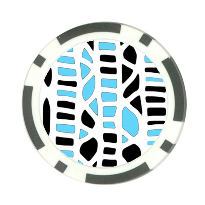 Light blue decor Poker Chip Card Guards