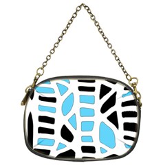 Light Blue Decor Chain Purses (one Side)  by Valentinaart