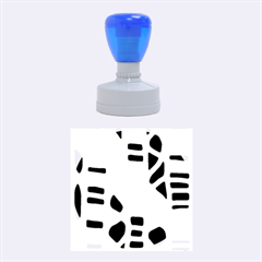 Light Blue Decor Rubber Round Stamps (medium)