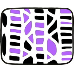 Purple Abstract Decor Fleece Blanket (mini)