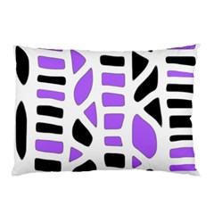 Purple Abstract Decor Pillow Case (two Sides)