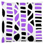 Purple abstract decor Large Flano Cushion Case (Two Sides) Front