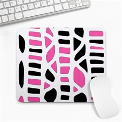 Pink Decor Large Mousepads by Valentinaart