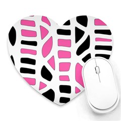 Pink Decor Heart Mousepads by Valentinaart