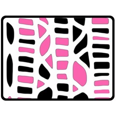 Pink Decor Fleece Blanket (large) 