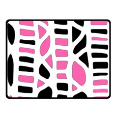 Pink Decor Double Sided Fleece Blanket (small) 