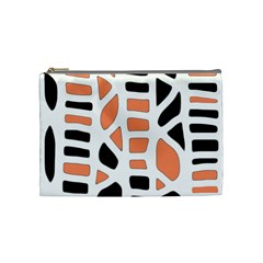 Orange Decor Cosmetic Bag (medium)  by Valentinaart