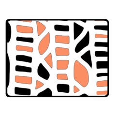 Orange Decor Fleece Blanket (small)