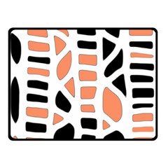 Orange Decor Double Sided Fleece Blanket (small) 