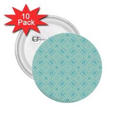 Light Blue Lattice Pattern 2 25  Buttons (10 Pack)  by TanyaDraws