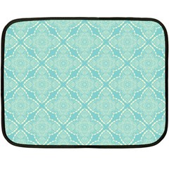 Light Blue Lattice Pattern Double Sided Fleece Blanket (mini)  by TanyaDraws